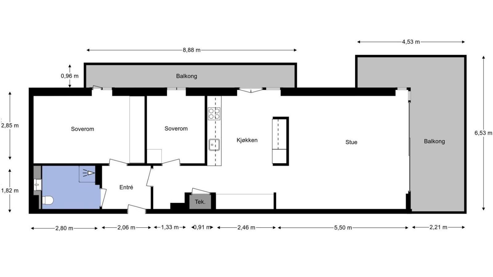 Barcode Oslo - Two-Bedroom Apartment In Central Oslo Eksteriør billede